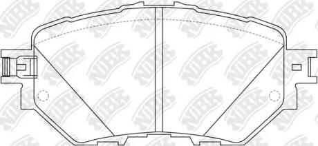 Колодки гальм. MAZDA 3 BM/BN FR 15- USA ONLY NiBK PN5815 (фото 1)