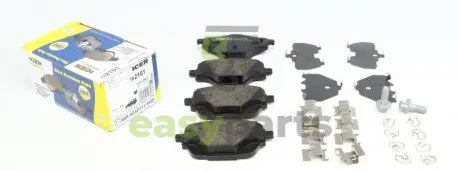 Колодки гальмівні (задні) Citroen C4 13-/C5/Peugeot 508 18-/308 13-/3008/5008 16-/Opel Grandland 17 ICER 182161