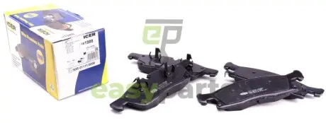 Колодки гальмівні (передні) MB M/GLE/GL/GLS-class (W166/X166) 11-19/Jeep Grand Cherokee 10- ICER 181988