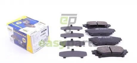 Колодки гальмівні (задні) Toyota Highlander 14-/Prius 08-/Lexus GS 12-/RC 14-/RX 08-15 ICER 181983