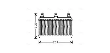 Радiатор опалення AVA COOLING BWA 6341