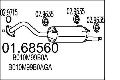 Глушник MTS 01.68560