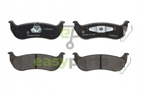 Тормозные колодки, дисковые. Delphi LP3556