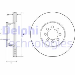 Тормозной диск Delphi BG4679C