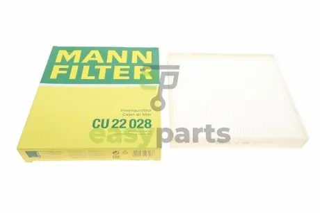 Фільтр салону Renault Alaskan 17-/Nissan Navara NP300 15-/MB X-class (W470) 17- MANN CU22028