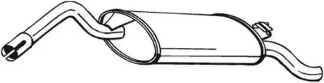 Глушитель задняя часть SKODA Favorit (89-95) BOSAL 220-649