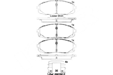 Гальмівнi колодки дискові BREMBO P30 095