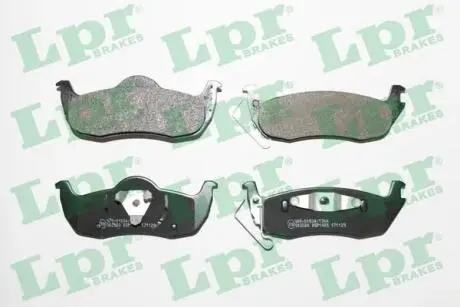 Комплект тормозных колодок, дисковый тормоз LPR 05P1405