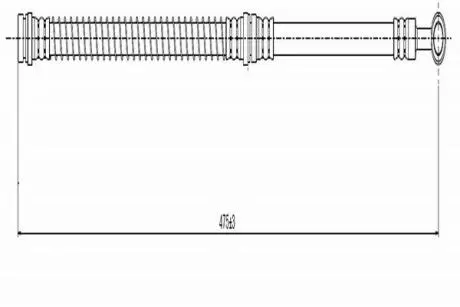 MITSUBISHI Шланг тормозной Carisma,Volvo CAVO C900 134A