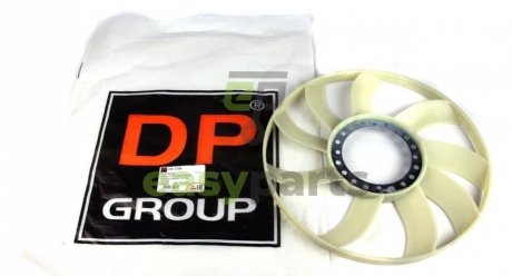Крильчатка вентилятора Ford Transit 2.5D/TD (біла, кругла) DP CS 1706 (фото 1)