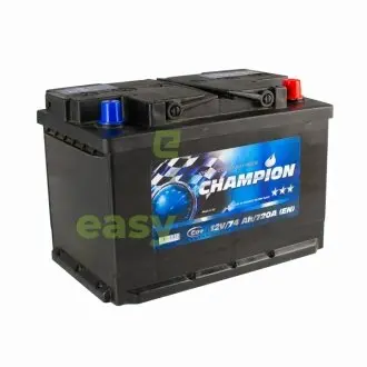 Black 74 Ah/12V Euro (0) CHAMPION CHB74-0 (фото 1)