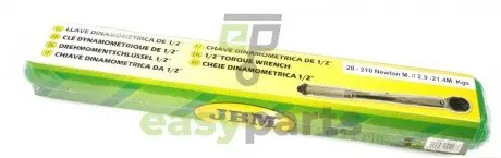 Ключ динамометричний 1/2" 28-210 Нм 470 мм JBM 51127