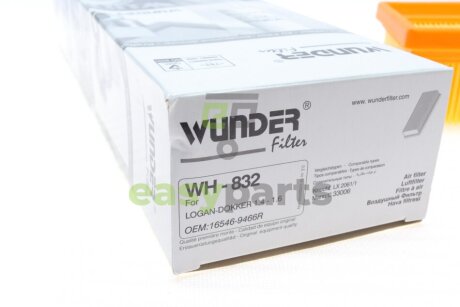 Фільтр повітряний Renault Logan 04- WUNDER FILTER WH 832