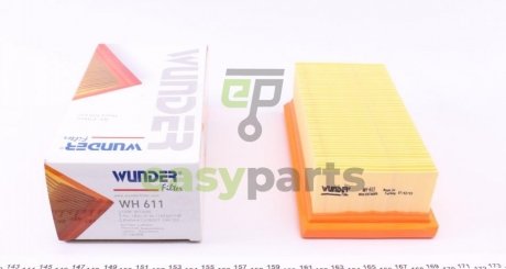 Фільтр повітряний Fiat Panda/Tipo/Uno 0.9-1.1 86- WUNDER FILTER WH 611