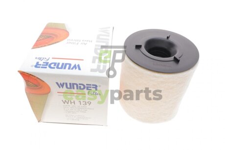 Фільтр повітряний Seat Ibiza 09-/ Skoda Fabia 10-14/Rapid 12-/VW Polo 09- WUNDER FILTER WH 139