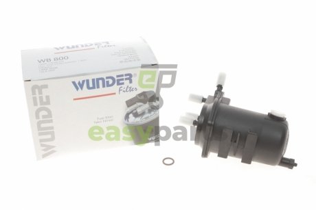 Фільтр паливний Renault Kangoo 1.5DCI (під датчик води) WUNDER FILTER WB 800 (фото 1)