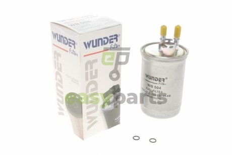 Фільтр паливний Ford Connect 1.8Di/TDCi (55kw) 02- (під клапан) WUNDER FILTER WB 504 (фото 1)