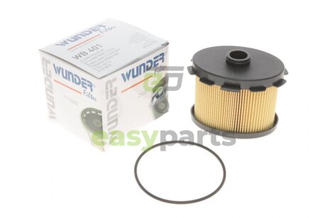 Фільтр паливний Citroen Berlingo/Peugeot Partner 1.9D (DW8) 98- WUNDER FILTER WB 401