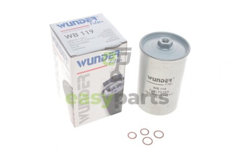 Фільтр паливний VW Golf II 1.8 GTI 16V 86- WUNDER FILTER WB 119