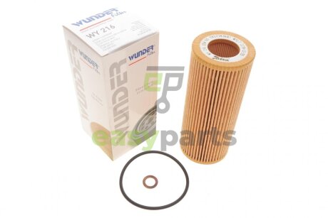 Фільтр масляний BMW 3 (E46)/ 5 (E60/E61) 2.0 D 03-- WUNDER FILTER WY 216 (фото 1)