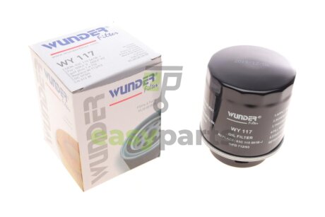 Фільтр масляний VW Golf 1.2/1.4 TSI 07-13/Jetta/Passat 1.4 TSI 07-10 WUNDER FILTER WY 117 (фото 1)