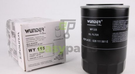 Фільтр масляний Audi/VW WUNDER FILTER WY 115 (фото 1)