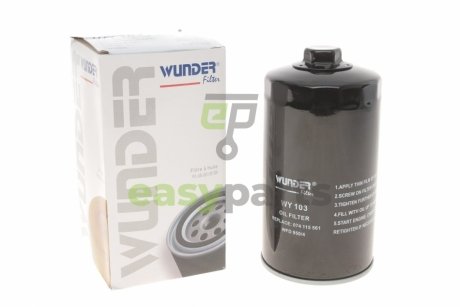 Фільтр масляний VW T4 2.4D/2.5DTI WUNDER FILTER WY 103 (фото 1)