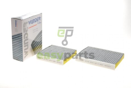 Фільтр салону Citroen C3/Peugeot 207/208 09- (вугільний) WUNDER FILTER WPK 409