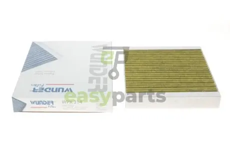 Фільтр салону Chevrolet Aveo (T300) 11-/ Opel Astra J 09- (вугільний) WUNDER FILTER WPK 314