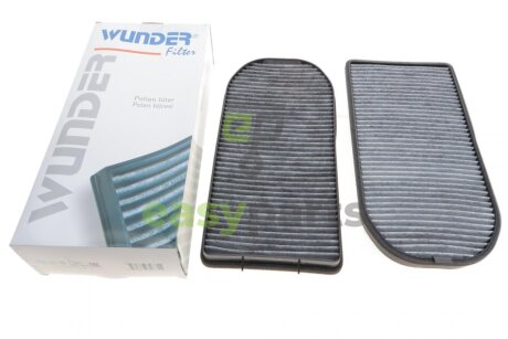 Фільтр салону BMW 7 (E38) 2.5tds-5.4i (вугільний) (к-кт 2 шт.) WUNDER FILTER WPK 208