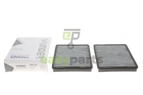 Фільтр салону BMW 5 (E39) (вугільний) (к-кт 2 шт.) WUNDER FILTER WPK 203
