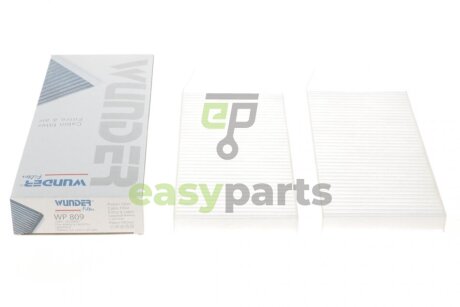 Фільтр салону Renault Kangoo 08-/ Master 10- (к-кт 2шт) WUNDER FILTER WP 809