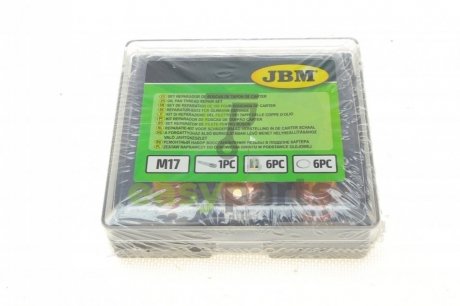 Набір інструментів для відновлення різьби в піддоні картера (M17) JBM 53237 (фото 1)