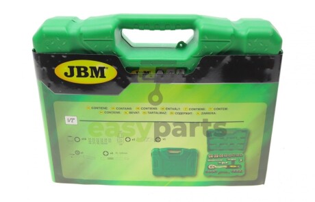 Набір торцевих головок з тріскачкою 1/2" 21 од. JBM 52723