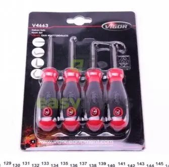 Набір міні крюків (4шт) VIGOR V4663