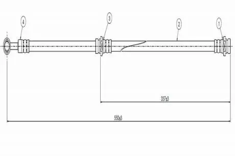Тормозной шланг CAVO C800 393A