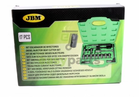 Набор инструмента для притирки седел дизельных форсунок (17 предметов) JBM 52813 (фото 1)
