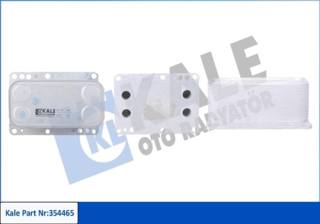 KALE RENAULT Масляный радиатор Espace IV,Koleos,Grand Scenic III,Laguna II,III,Latitude,Megane II,III,Trafic II,Opel Vivaro,Nissan Qashqai,X-Trail 2.0dCi (NRF 31339) KALE OTO RADYATOR 354465