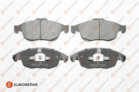 Гальмівні колодки передні CITROEN BERLINGO, C4 GRAND PICASSO I, C4 II, C4 PICASSO I, DS4, DS5 PEUGEOT 5008, PARTNER, PARTNER TEPEE 1.2-1.8 10.06- Eurorepar 1617272980