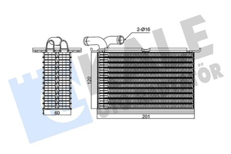 KALE VW інтеркулер Audi A1/3 1.2TFSI,Caddy III,Golf VI,Polo,Touran,Skoda Fabia II,Octavia III,Rapid,Roomster 1.2TSI KALE OTO RADYATOR 354520