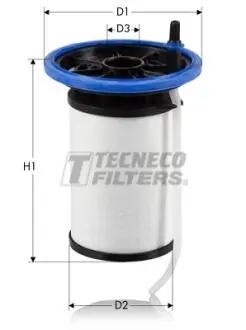 Фільтр паливний PSA Jumper 2.0HDi 16-/Boxer 2.0HDi 15-/Fiat Doblo 1.6D 10-/Ducato 2.3D 06- TECNECO GS2093E