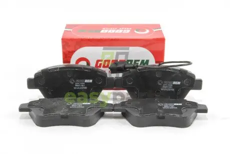 Гальмівні колодки пер. Doblo 05-10 (грузовой)(123x53.3x18)(з датчиком) GOODREM RM1161