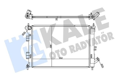 KALE HYUNDAI радіатор охолодження i30,Elantra,Kia Ceed,Cerato,Soul 1.4/1.6 11- KALE OTO RADYATOR 347785