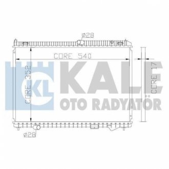 KALE FORD Радиатор охлаждения B-Max,Fiesta VI,Transit Courier 1.4/2.0 12- KALE OTO RADYATOR 341945