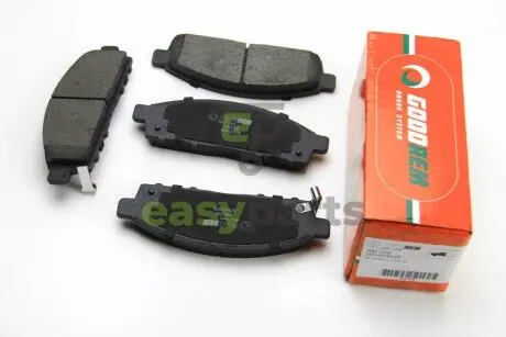 Гальмівні колодки пер. Mitsubishi L200 05-15 (tokico) GOODREM RM1258