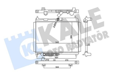 KALE FORD радіатор охолодження Fiesta VII,Transit Courier 1.0/1.5TDCi 17- KALE OTO RADYATOR 355745