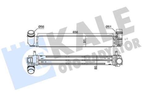 KALE RENAULT Інтеркулер Fluence,Grand Scenic III,Megane III 1.5dCi 08- KALE OTO RADYATOR 345110