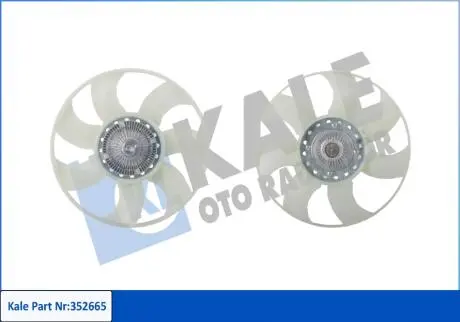 KALE FORD Віскомуфта к-кт вентилятора радіатора Transit 2.4DI/TDE 00- KALE OTO RADYATOR 352665