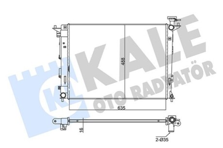 KALE HYUNDAI Радіатор охолодження ix35,Tucson,Kia Sportage 1.6/2.0 09- KALE OTO RADYATOR 346145