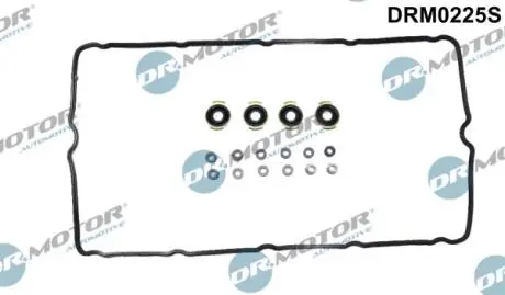 Прокладка клапанної кришки, к-т : прокладка + 4 сальники + 12 кiлець DR MOTOR DRM0225S